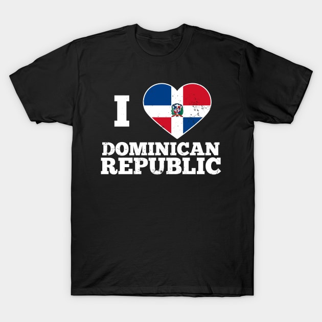 Dominican Republic Shirt | I Love Heart Flag Gift T-Shirt by Gawkclothing